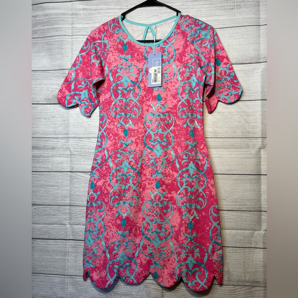 ANA CLARE Chantilly Rebecca Ruffle Sleeveless Dress Size Xs